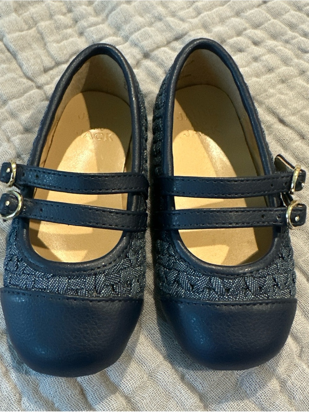 Janie and Jack Navy Blue Mary Jane Dress Shoes